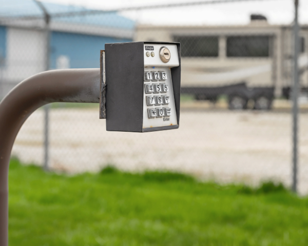 Closeup Keypad Security