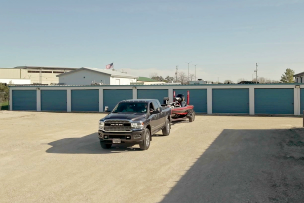 Truck Backing in Boat